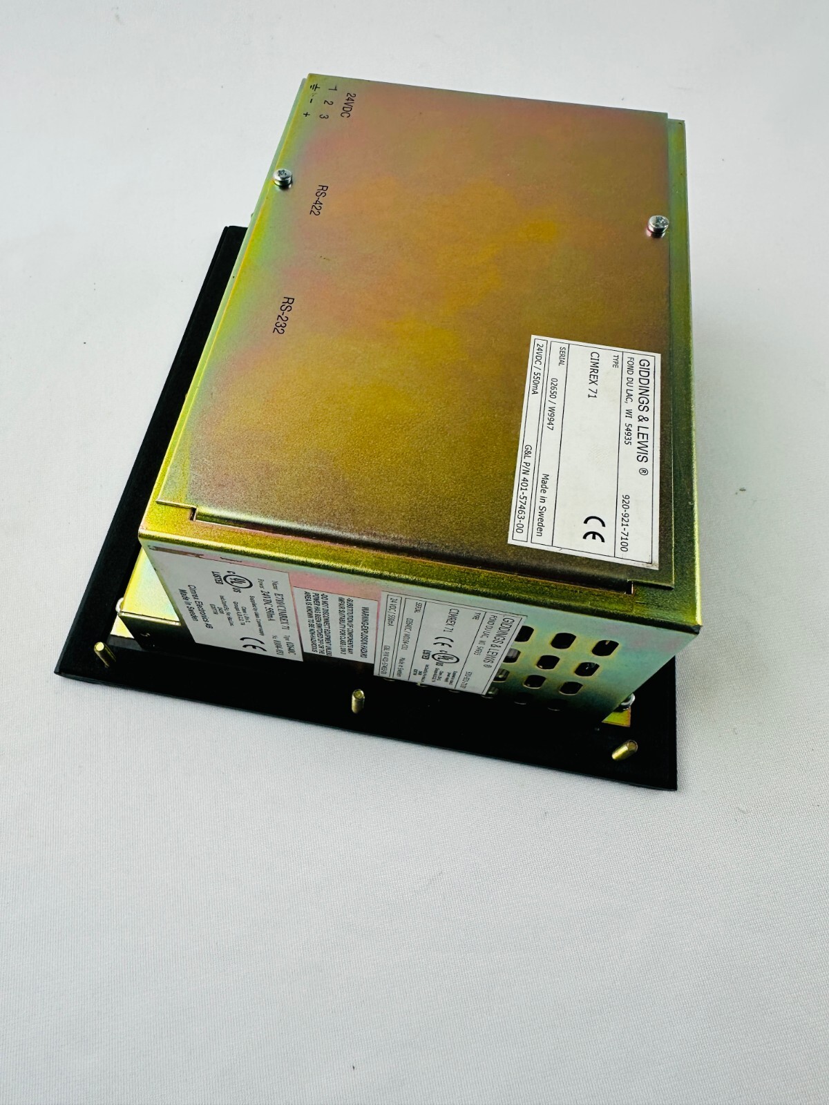 Giddings & Lewis CIMREX 71 401-57463-00 LCD Touchscreen Interface
