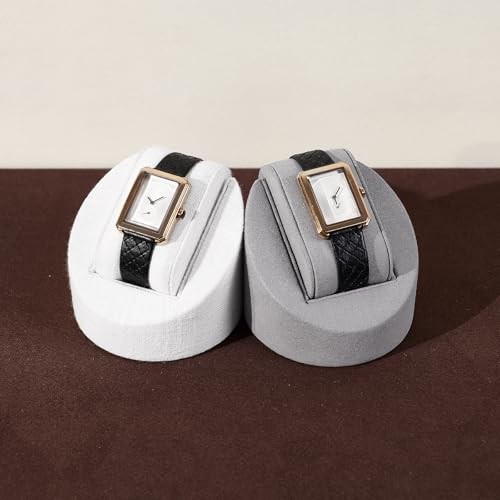 Microfiber Single Watch Stand Display Jewelry Watch Showcase Display Grey