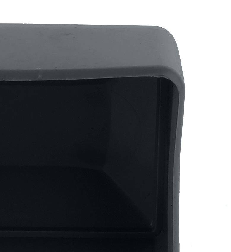 Fence Post Cap 40 x 60mm Fence Caps Anthracite Post Cap Pyramid Rectangular