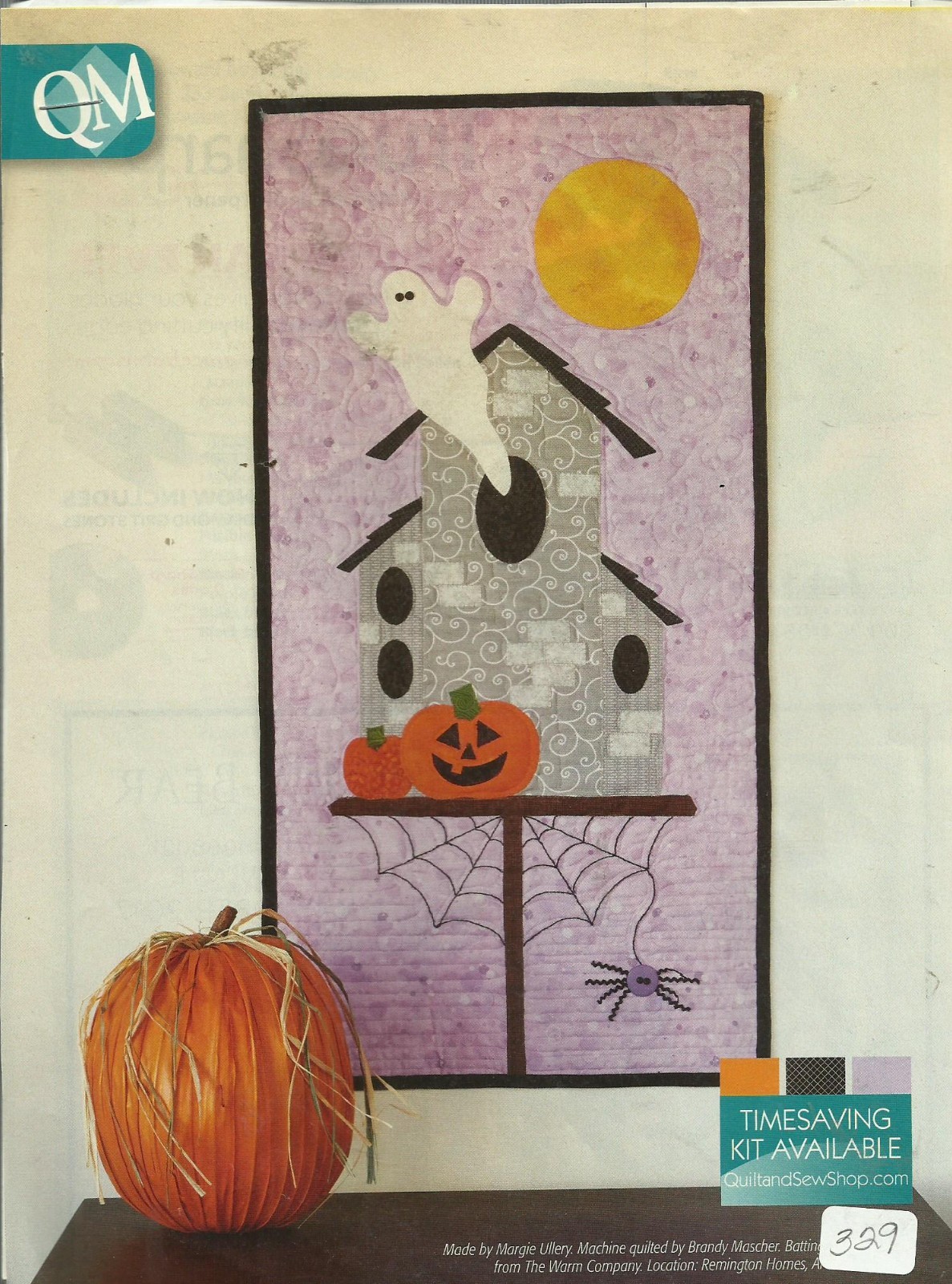 E0801   SPOOK OUT! WALLHANGING QUILT PATTERN/INSTRUCTIONS