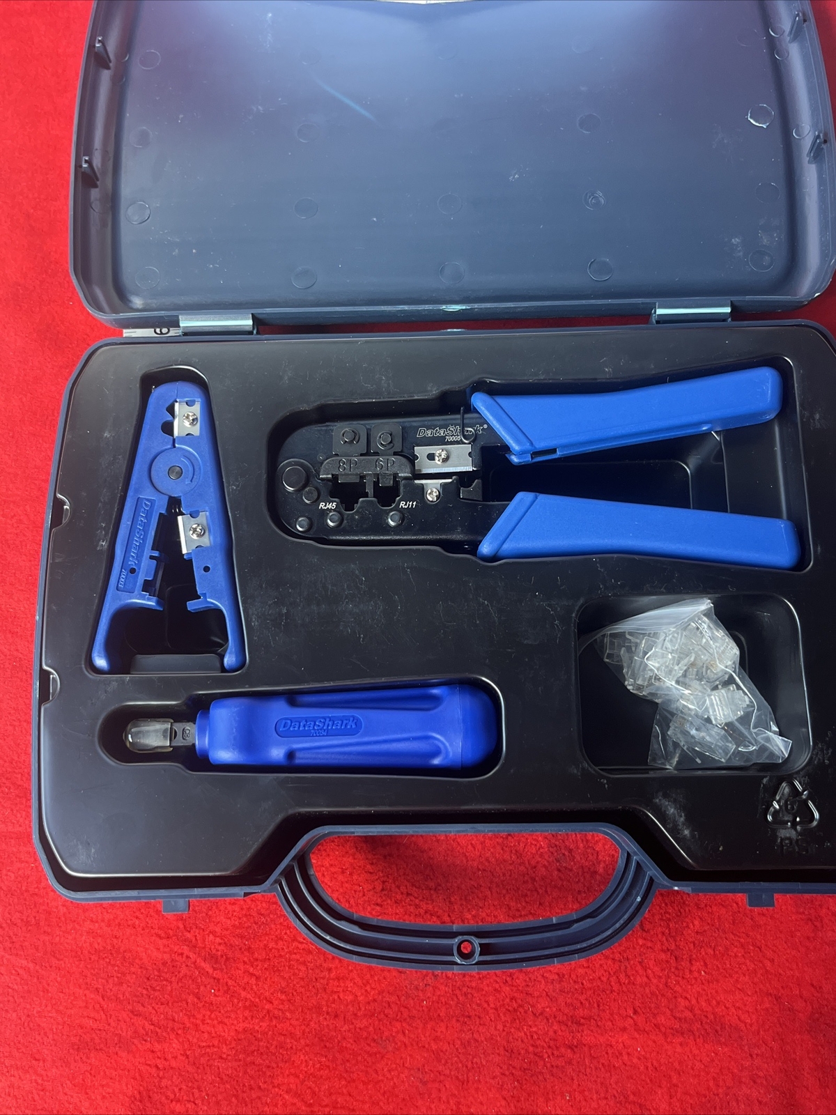 DATASHARK 3 PIECE TOOL CRIMPER SET w/ CASE - MINT (70034)