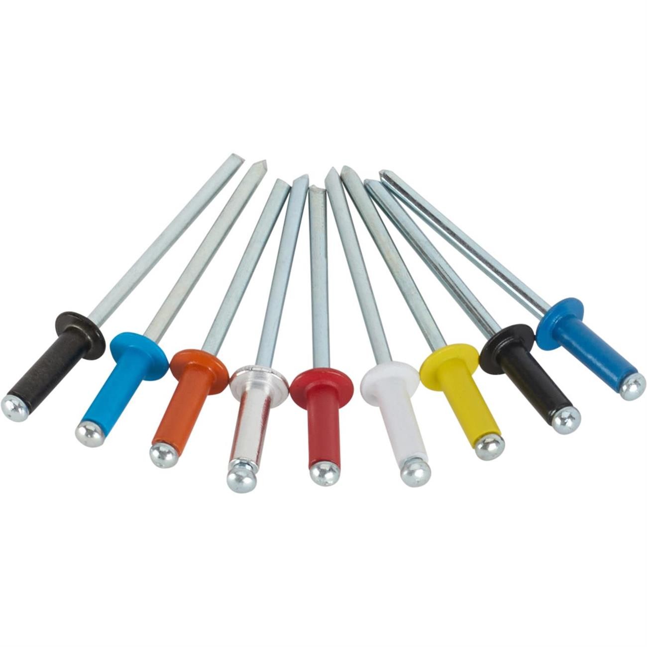 Speedway Tru Rivet 1/8 Small Head, Blue, Aluminum, Box of 250