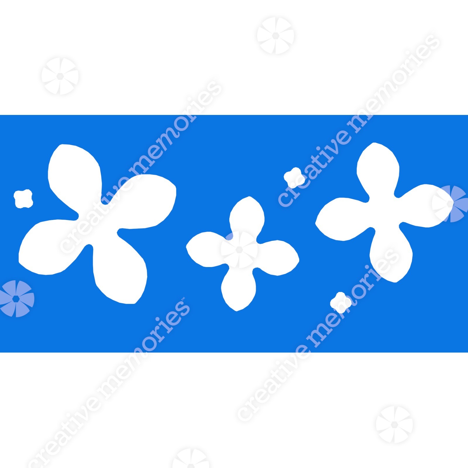 Creative Memories HYDRANGEA BLOSSOMS Border Maker Cartridge