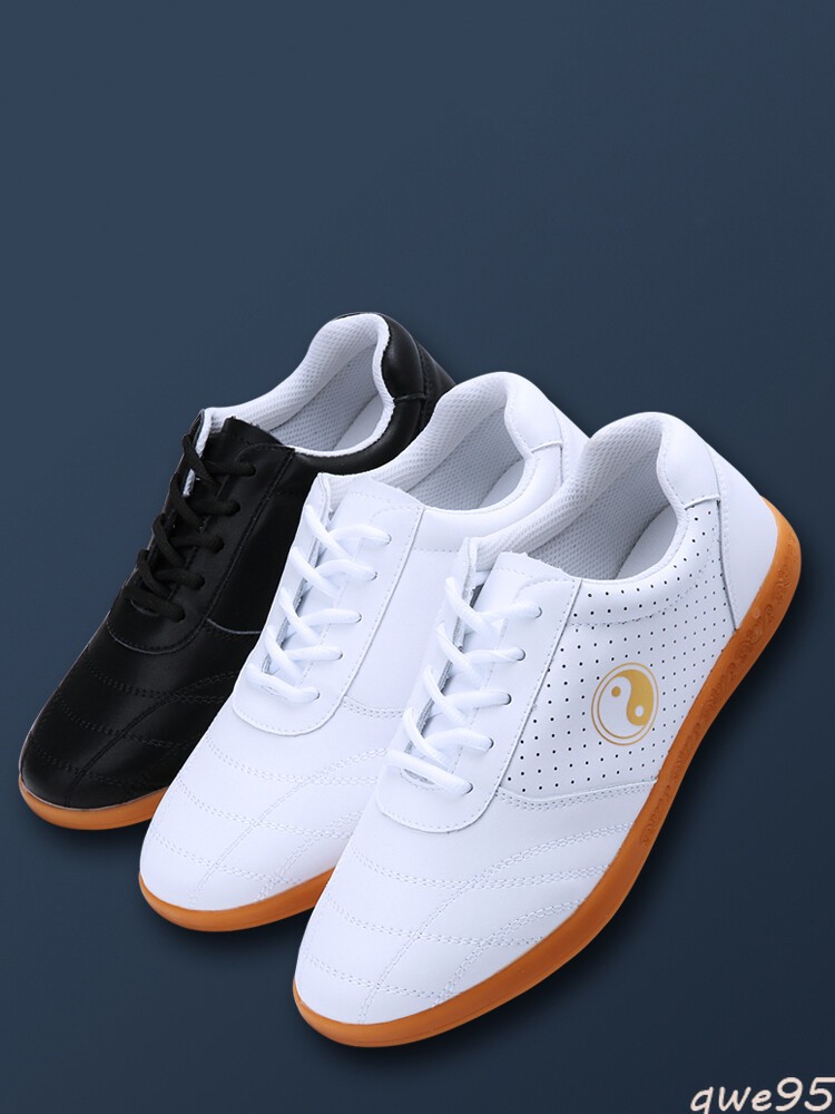 Genuine Leather Kung Fu Tai Chi Shoes Martial Art Shoes Sneakers Cowhide Non