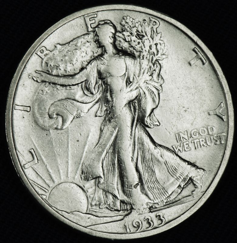 1933-s Liberty Walking Half.     High Grade   (Inventory A)
