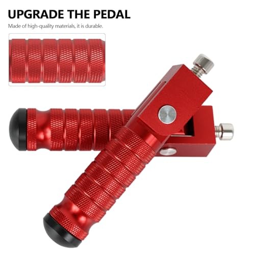 Motorcycle M8 Universal Foot Pegs CNC Foldable & Anti-Skid 90 Degree Black