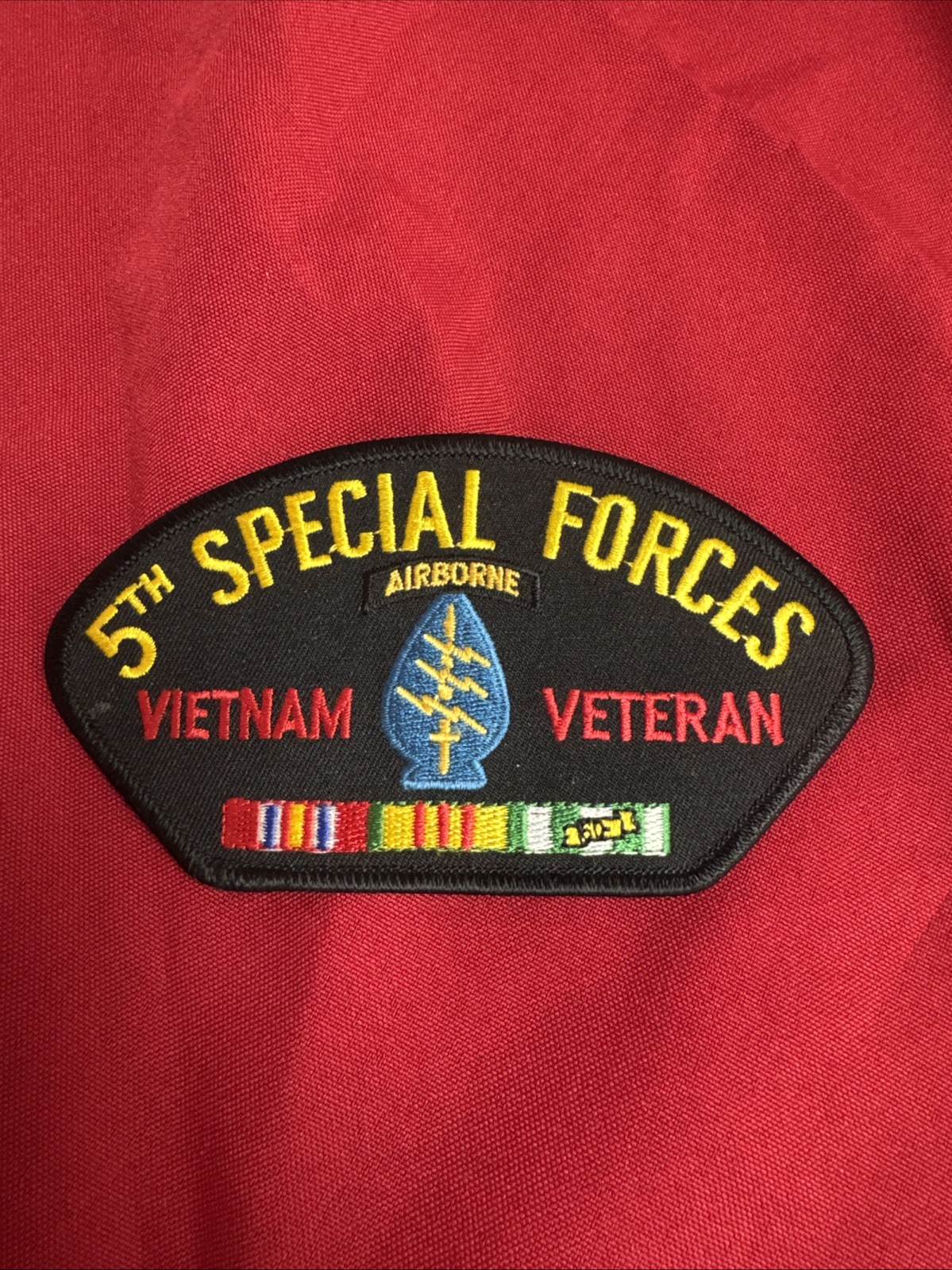 US Army - 5th Special Forces Airborne Vietnam Veteran Embroidered Patch A079