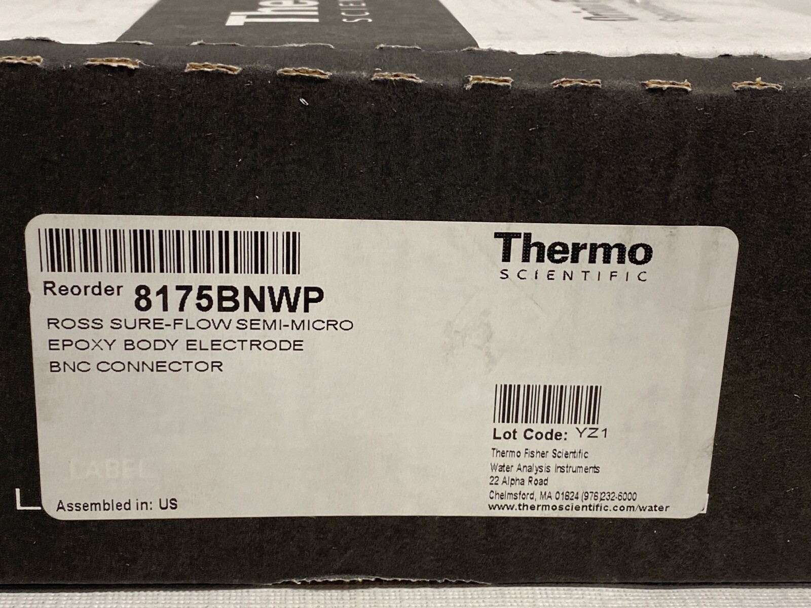 ORION 8175BNWP ROSS Sure-Flow Semi-Micro pH Electrode BNC Connector
