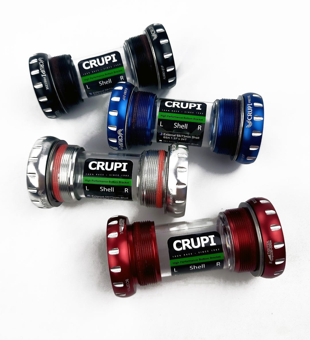 CRUPI BMX 24MM EXTERNAL EURO BOTTOM BRACKET 68MM/73MM RED