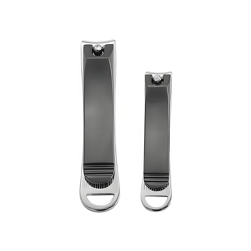 2PC Nail Clipper Set, Ultra Sharp Nail Trimmer Curved Edge Style Stainless Steel
