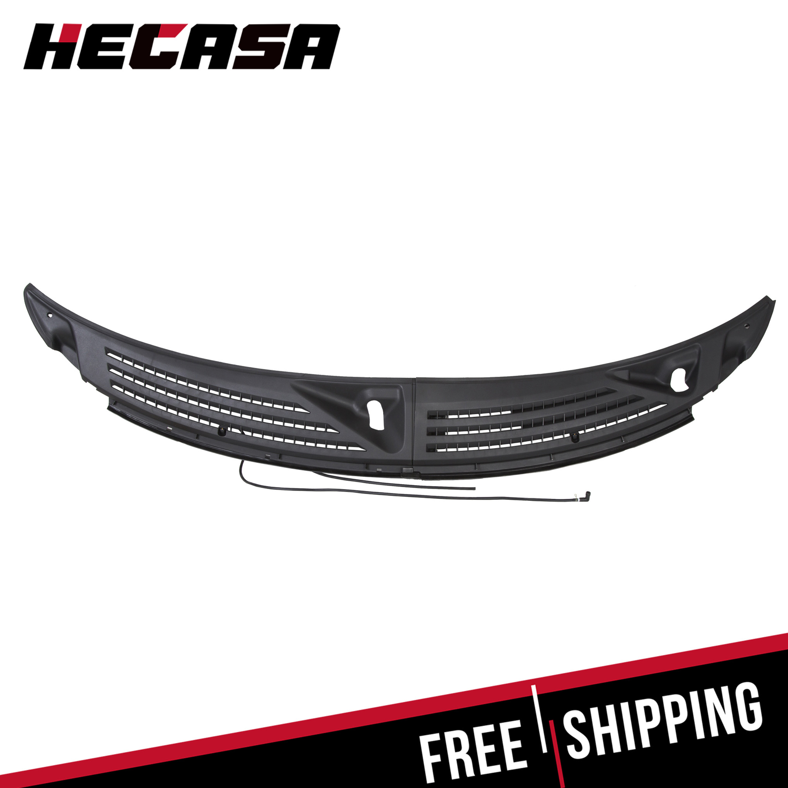 For 09-14 Ford F150 Windshield Wiper Cowl Panel Grille Set w/ Seals Left + Right
