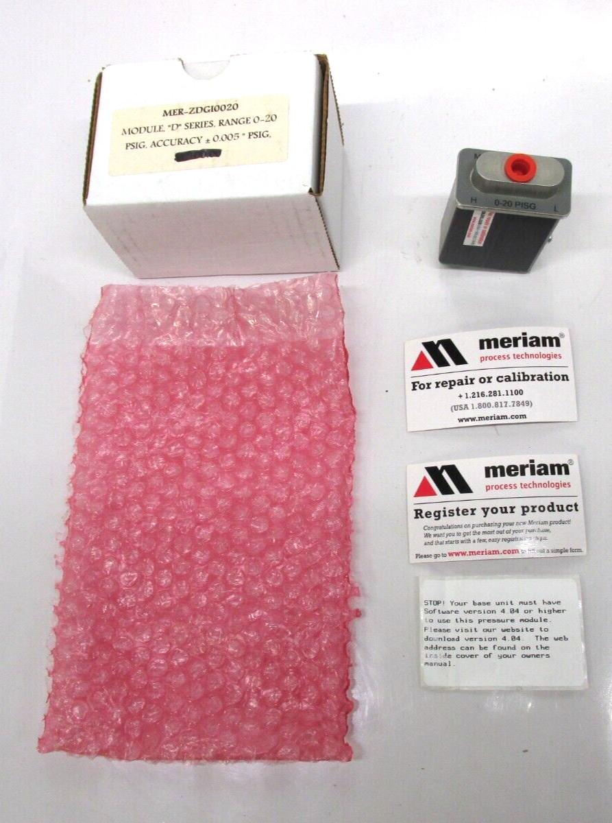 Meriam ZDGI0020 D Series 0-20 PSIG Module BR.
