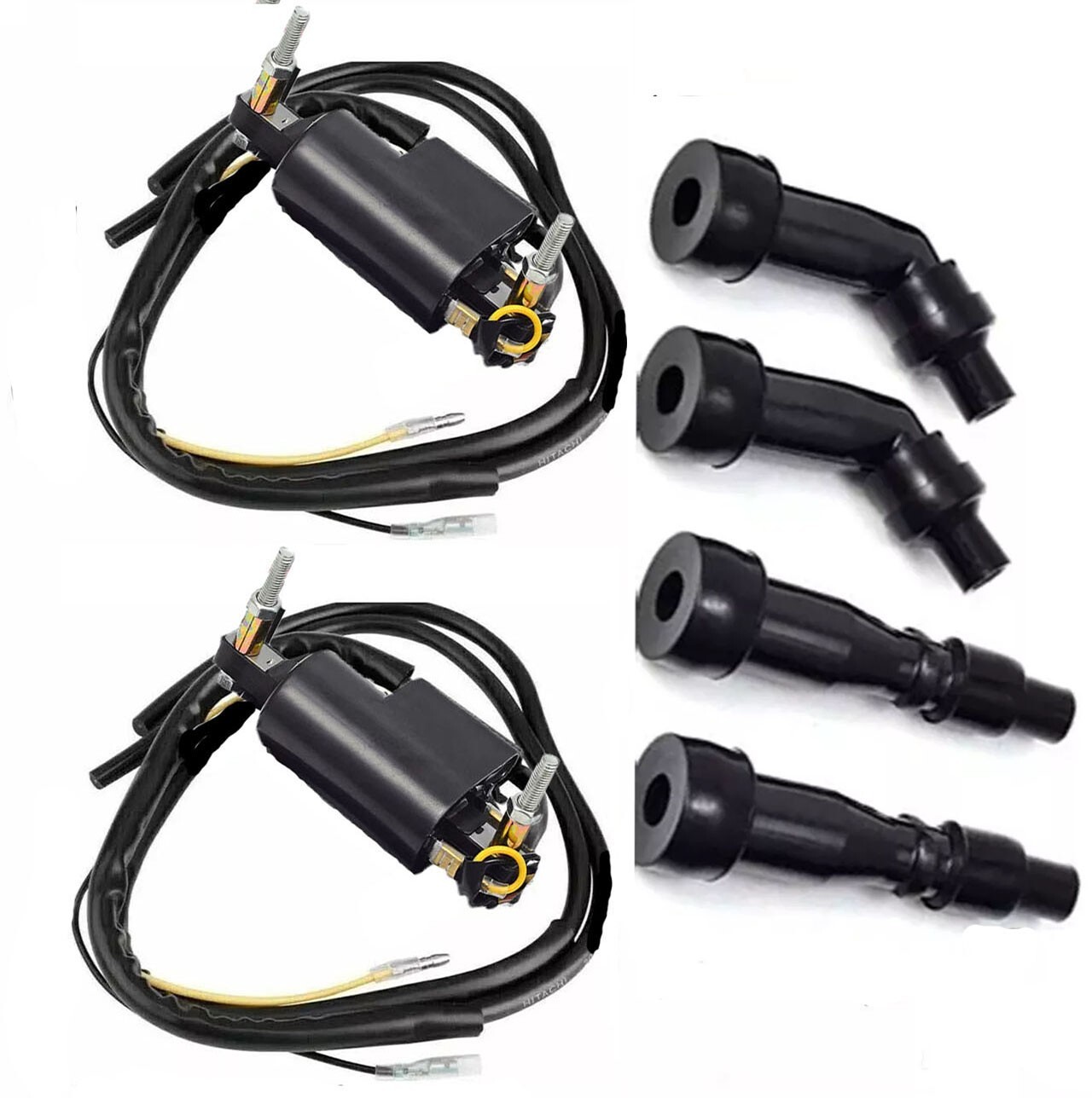 For Honda 750 Four CB750 CB750A F/K 1969-1978 New Ignition Coils+Spark Plug Caps