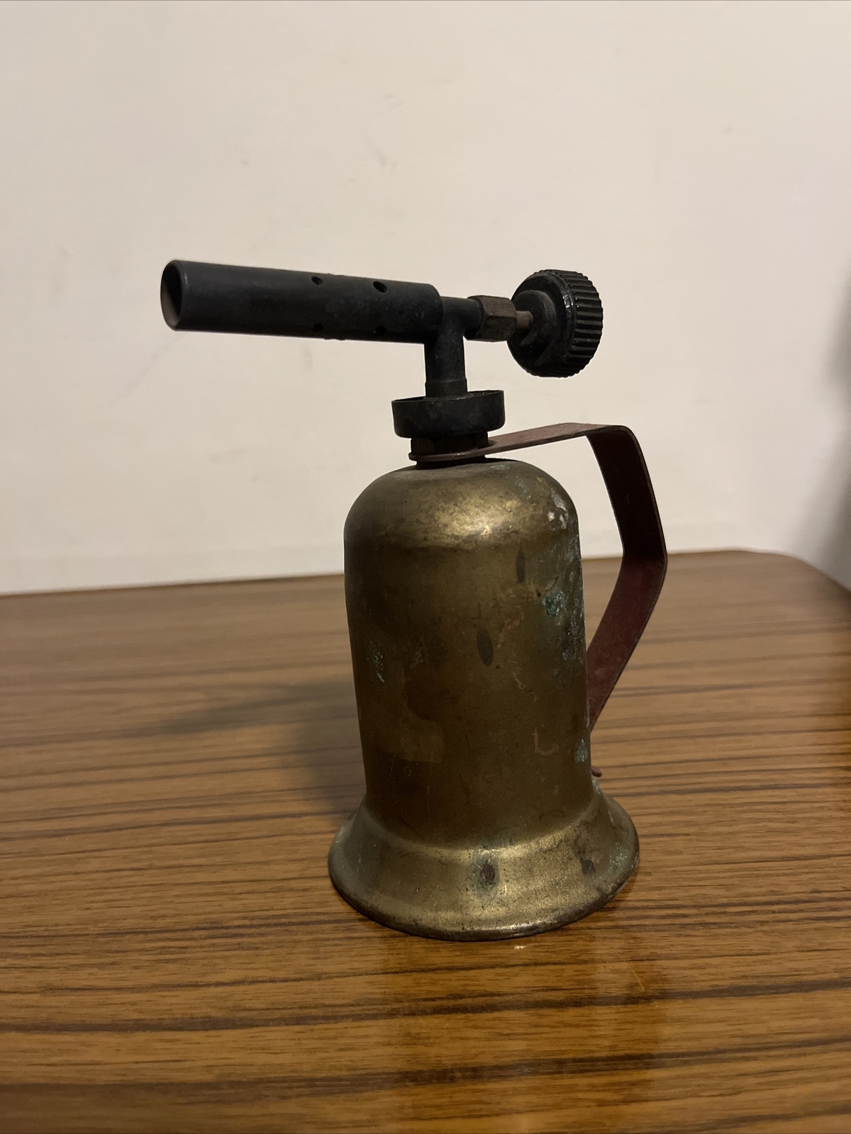 Vintage Brass Gasoline Blow Torch 5.5" Unbranded UNTESTED