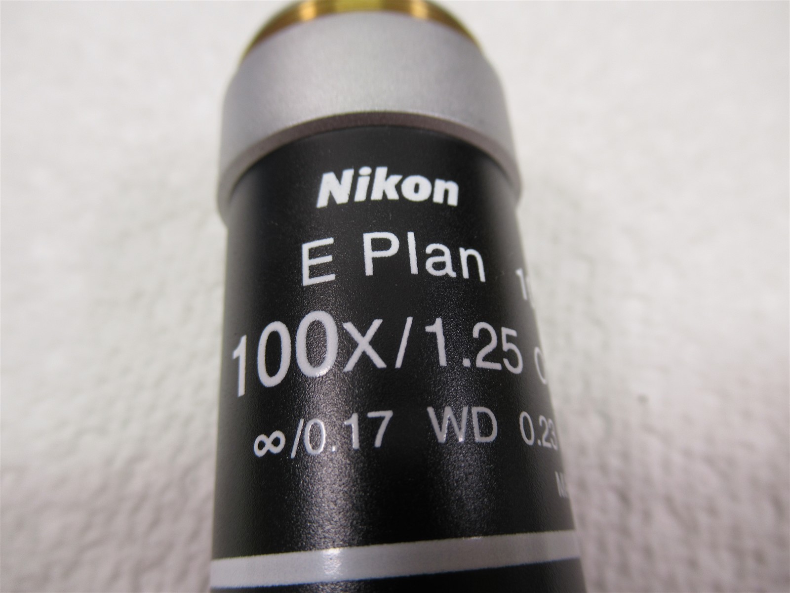 Nikon Eclipse Series E Plan 100x Microscope Objective Lens Excellent Shape