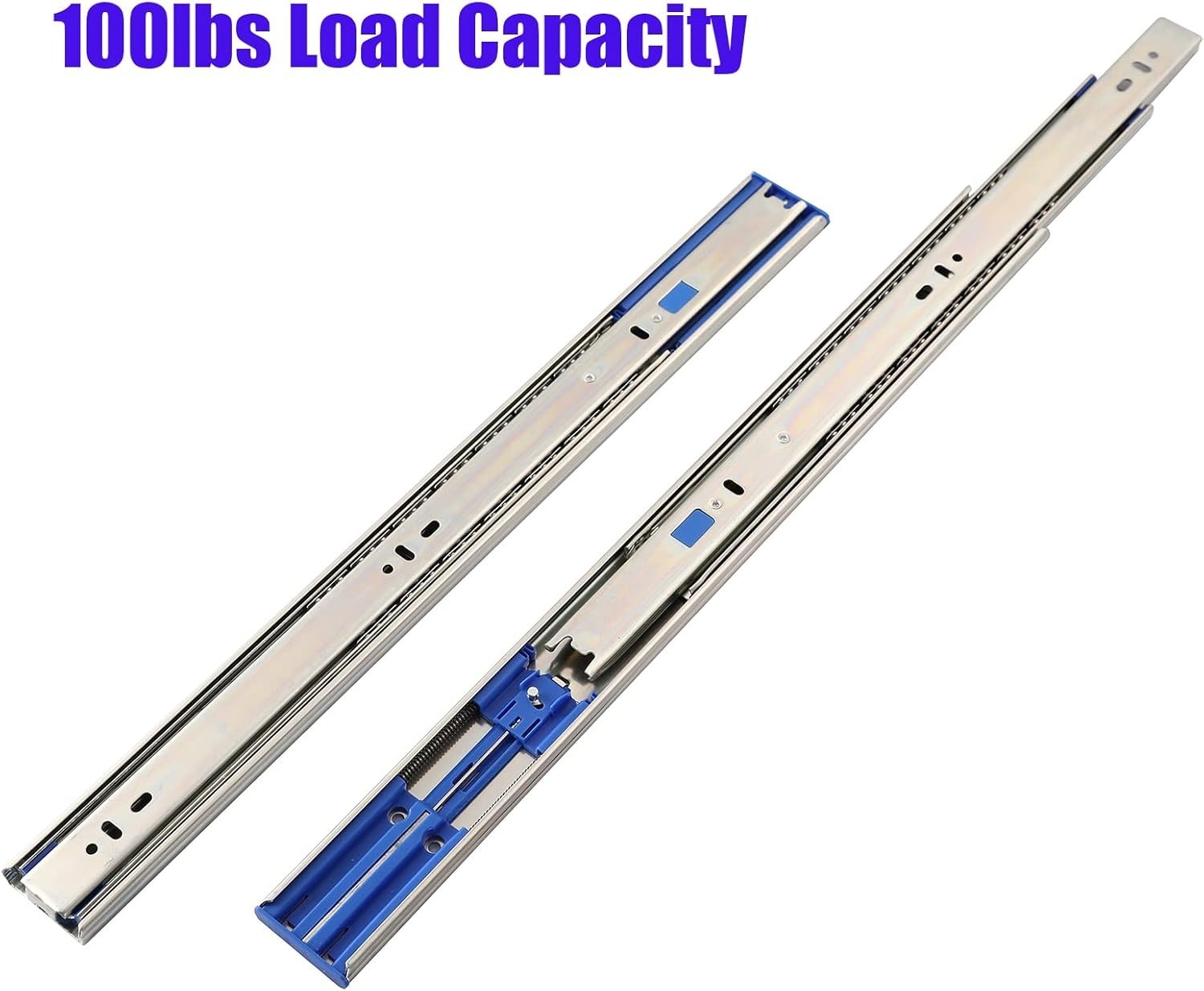 Heavy Duty 22'' Soft Close Drawer Slides - Full Extension with 10 Pairs Included