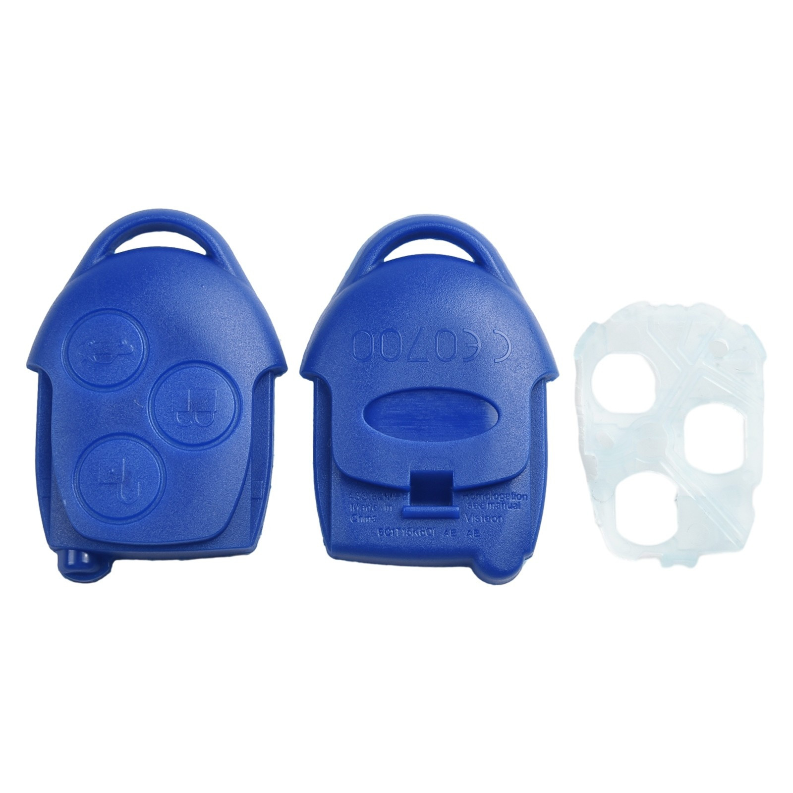Blue Remote Control Replacement Shell KEY CASE Key Shell ABS Blue Brand New