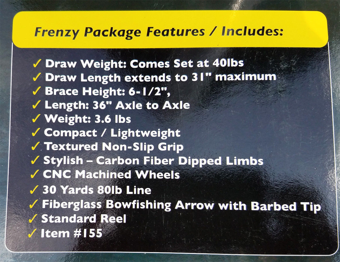 Arrow Precision Frenzy Bowfishing Kit #155