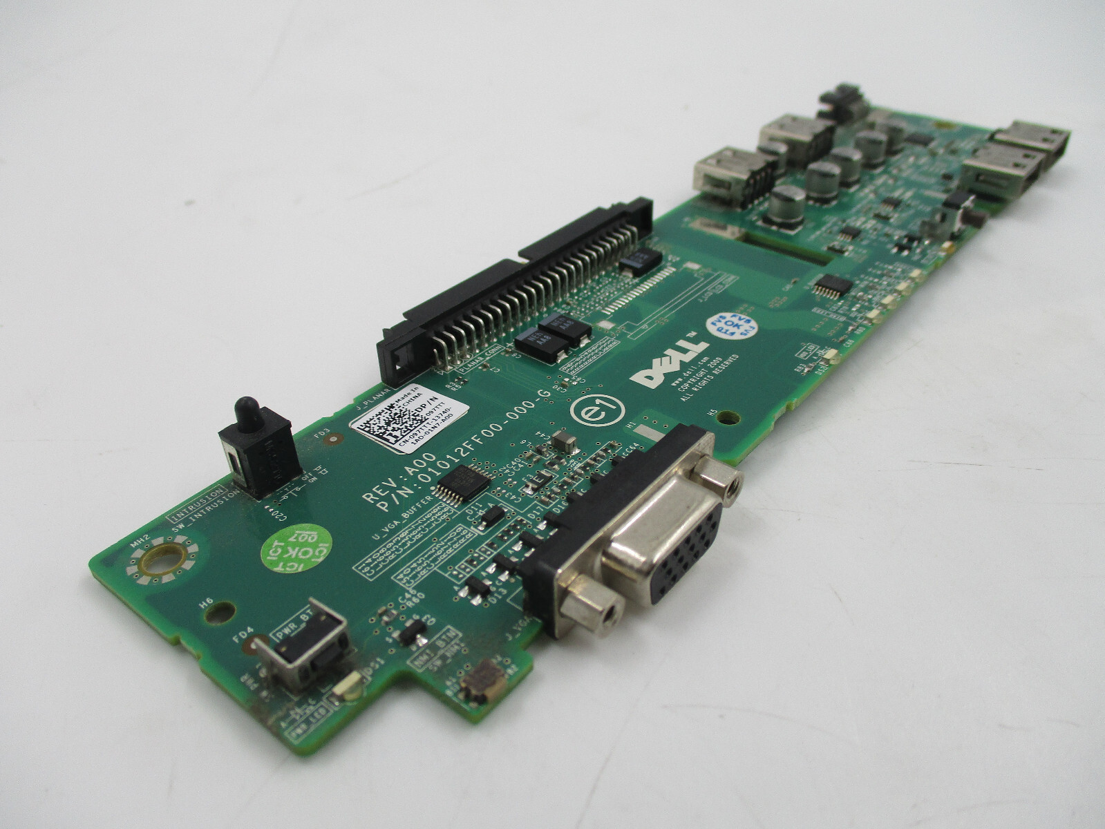 Dell PowerEdge R310 Server Front Control Panel Board Dell P/N: 097TTT Tested