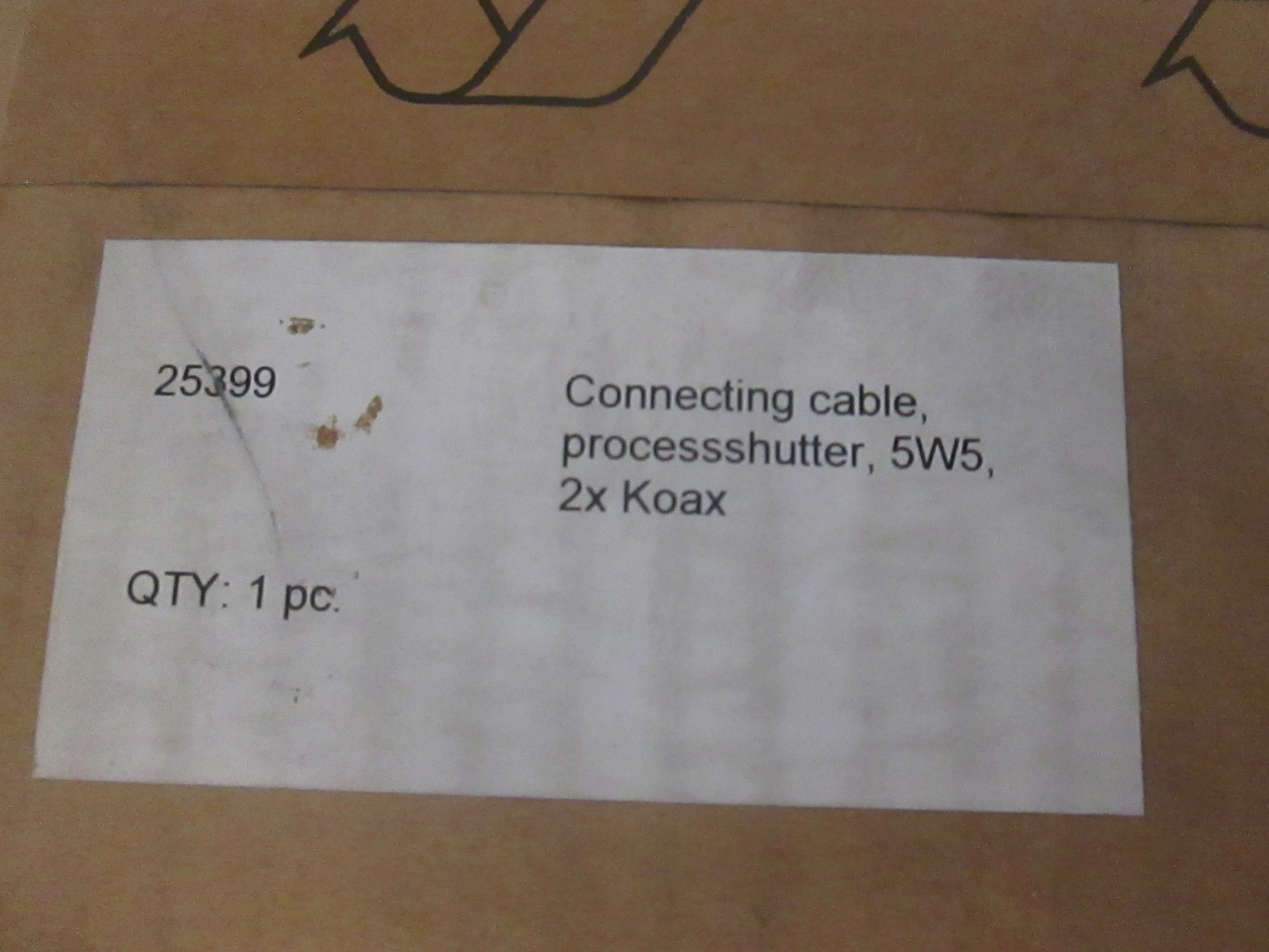 Coherent, Connecting Cable, Process Shutter, 5W5, 2x Koax, 25399, New