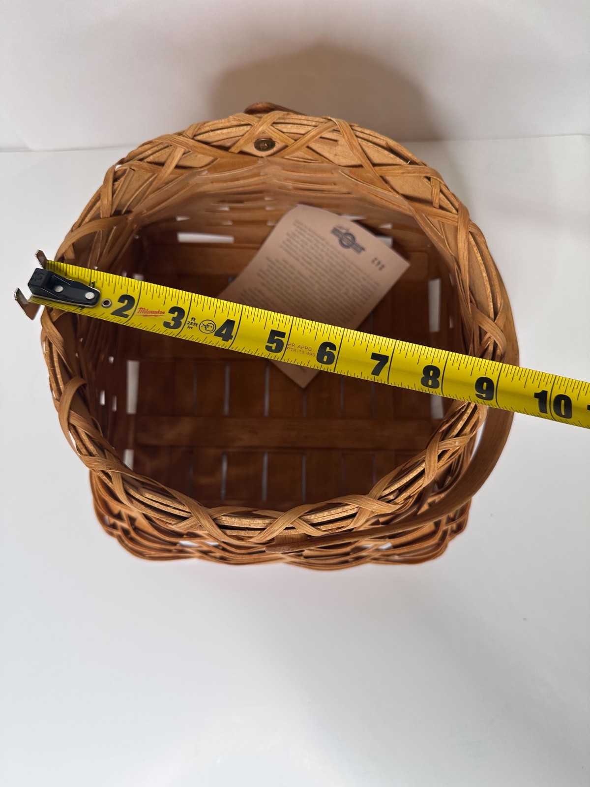 Workshops Egg Collector Amish Basket 9x9"