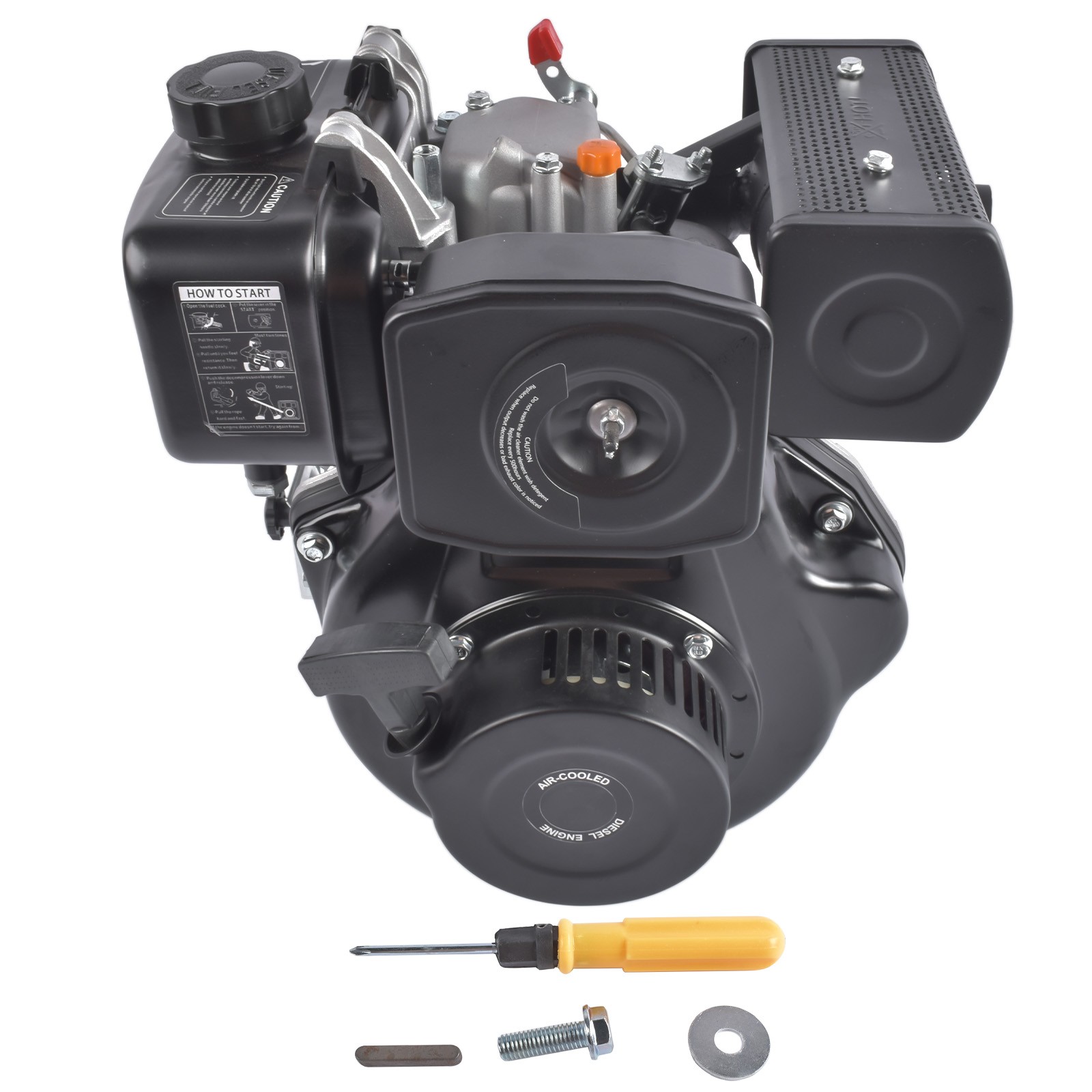 173F 5HP 3600W Diesel Engine - 247CC 4 Stroke Motor for Pump Tillers Generator