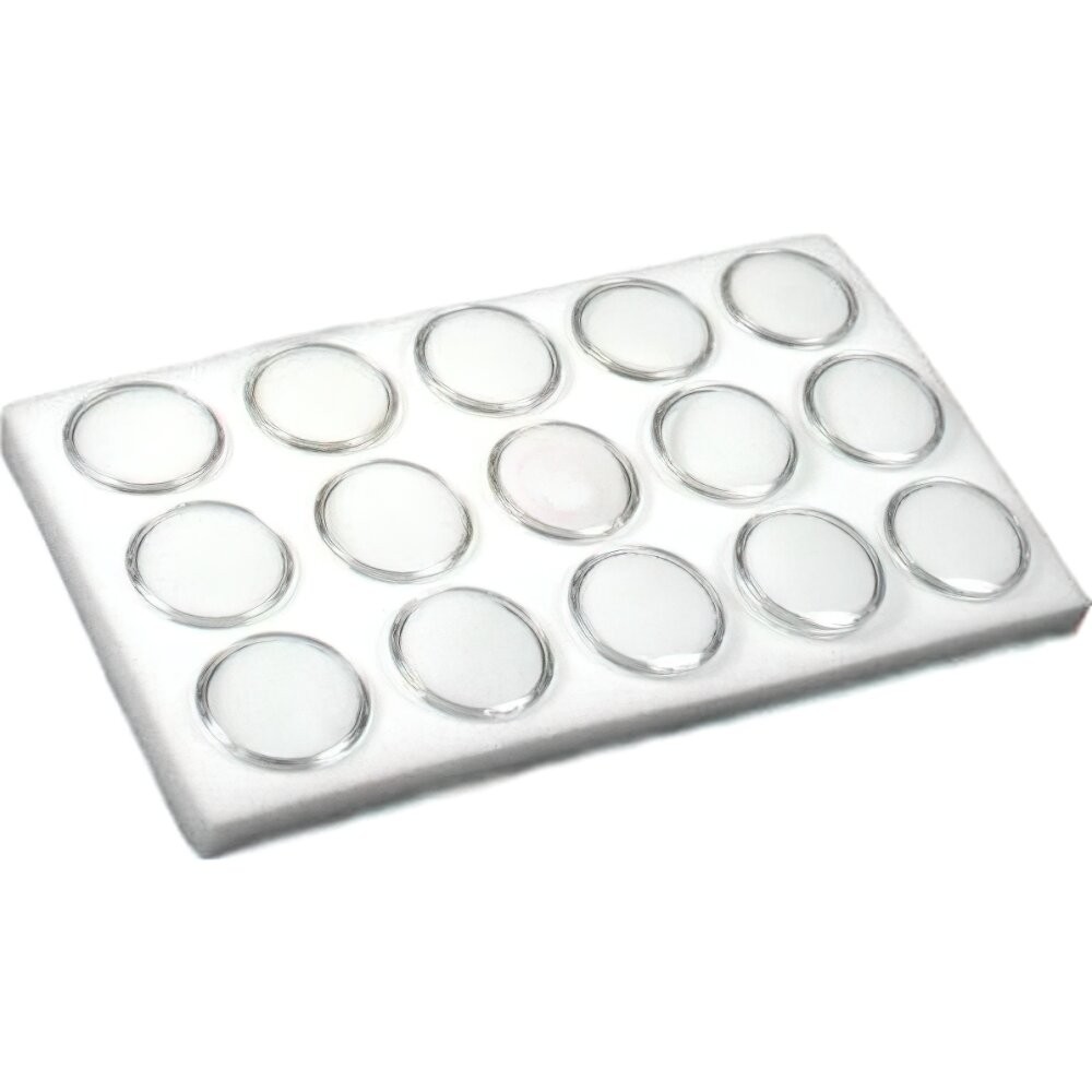 Gem Jars Gemstone Insert White Pad Jewelry Display 7 3/4" x 4 1/4"
