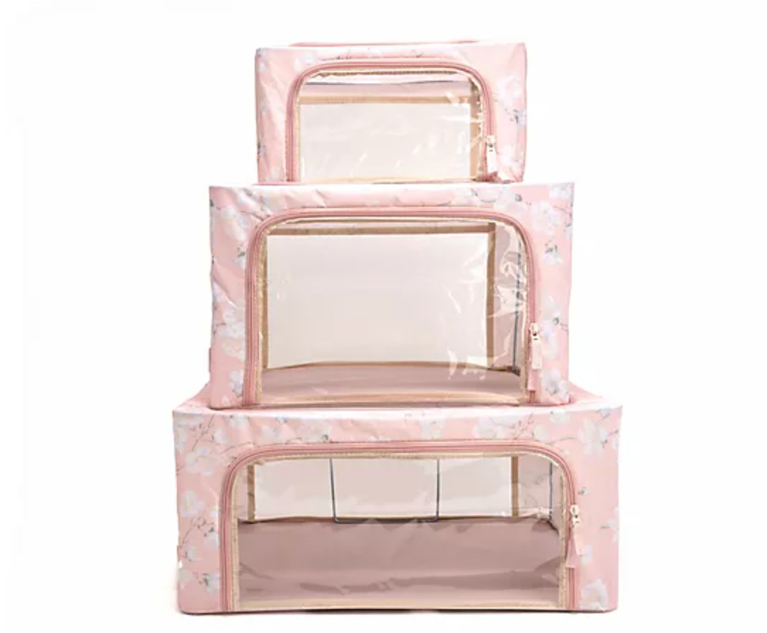 Periea 3-Piece Assorted Storage Boxes with Clear Windows