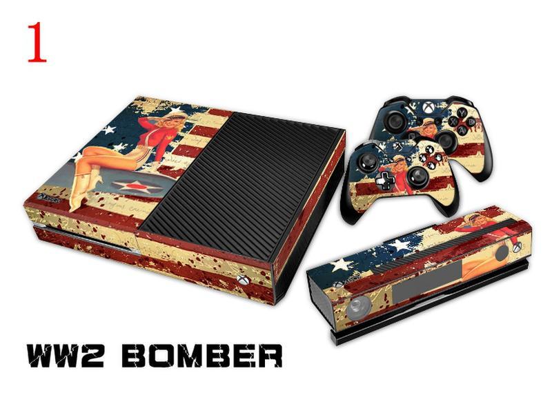 XBox One Console and Controller Skins / Decal -- WW 2 Bomber Girl (#1)