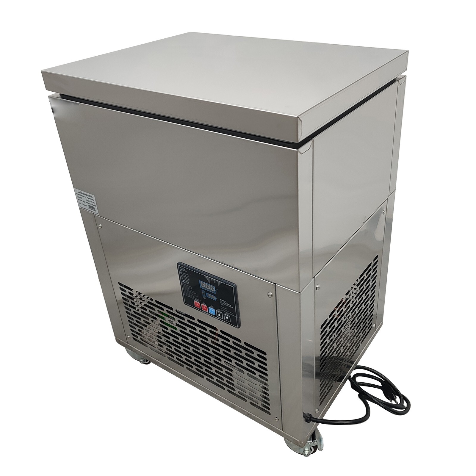 Automatic 6 Buckets Snow Ice Machine Cylindrical Ice Block Making Machine Ice B