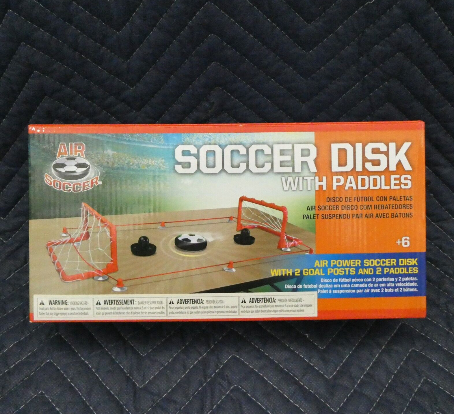 Air Soccer Hover Ball Disk Game Toy 2 Goal Post Nets Boys Girls Kids Sport Youth