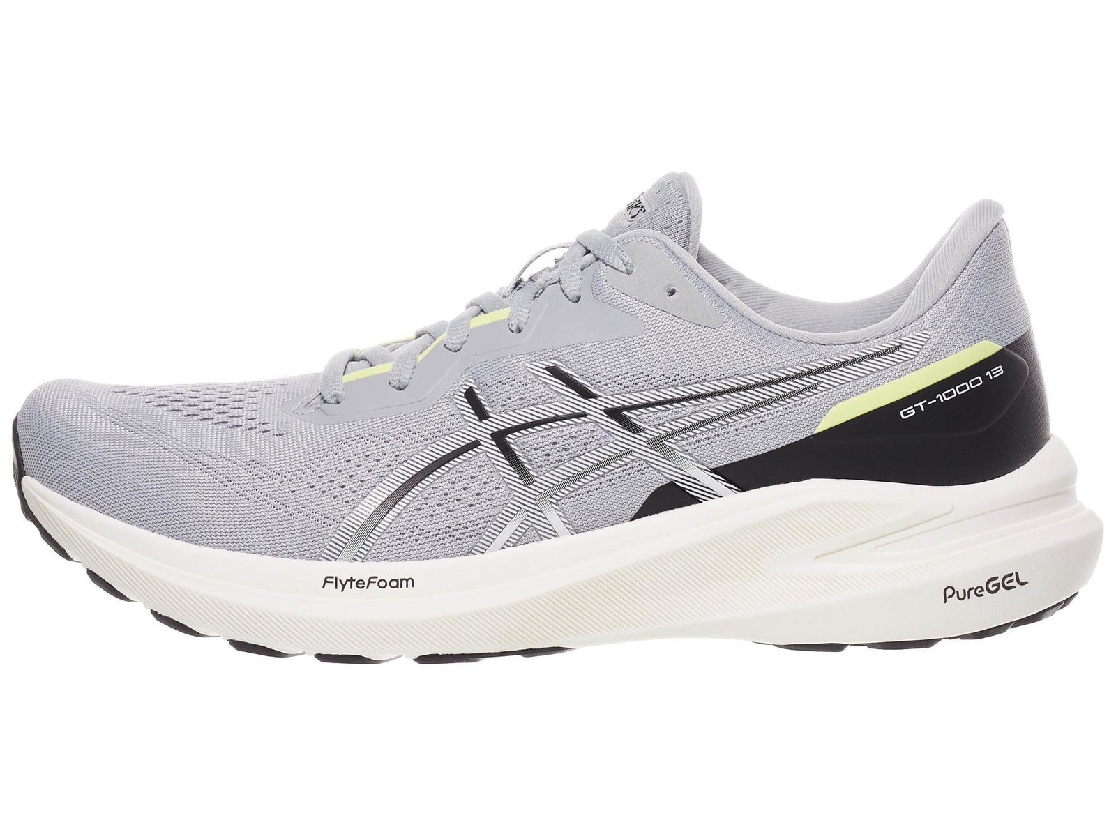 ASICS Mens' GT-1000-13 Running Shoes - Piedmont Grey/Black