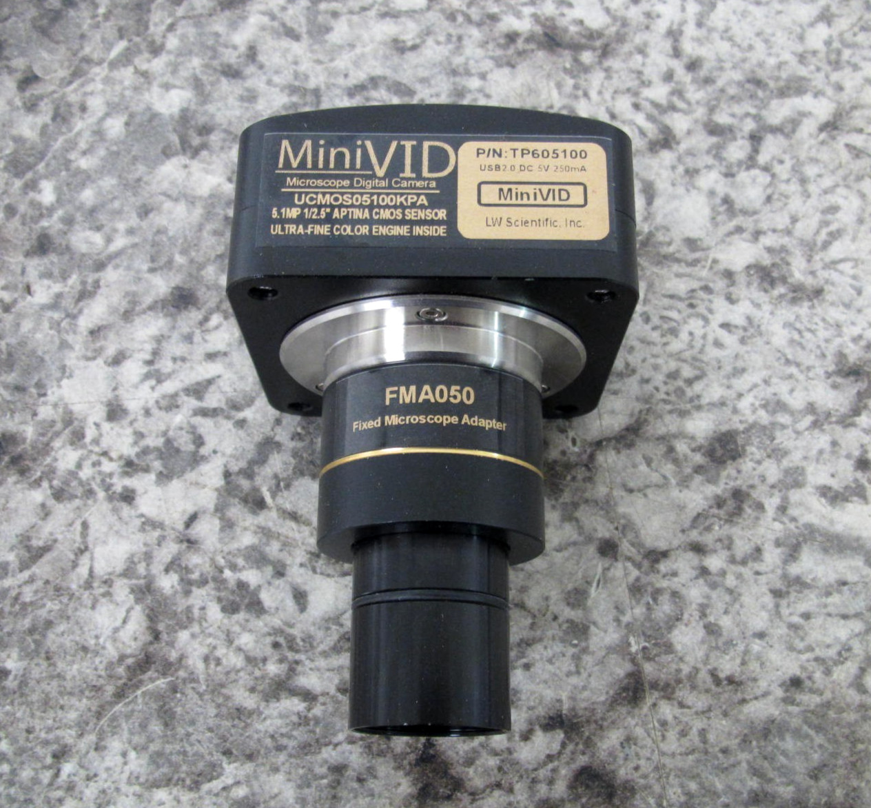 MiniVID TP605100 / FMA050 Microscope Digital Camera w/ Adapter Free Shipping