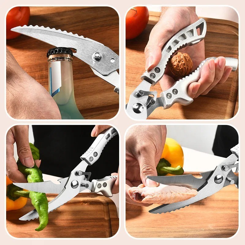 Heavy Duty Kitchen Scissors Stainless Steel Poultry Meat Bone Shears