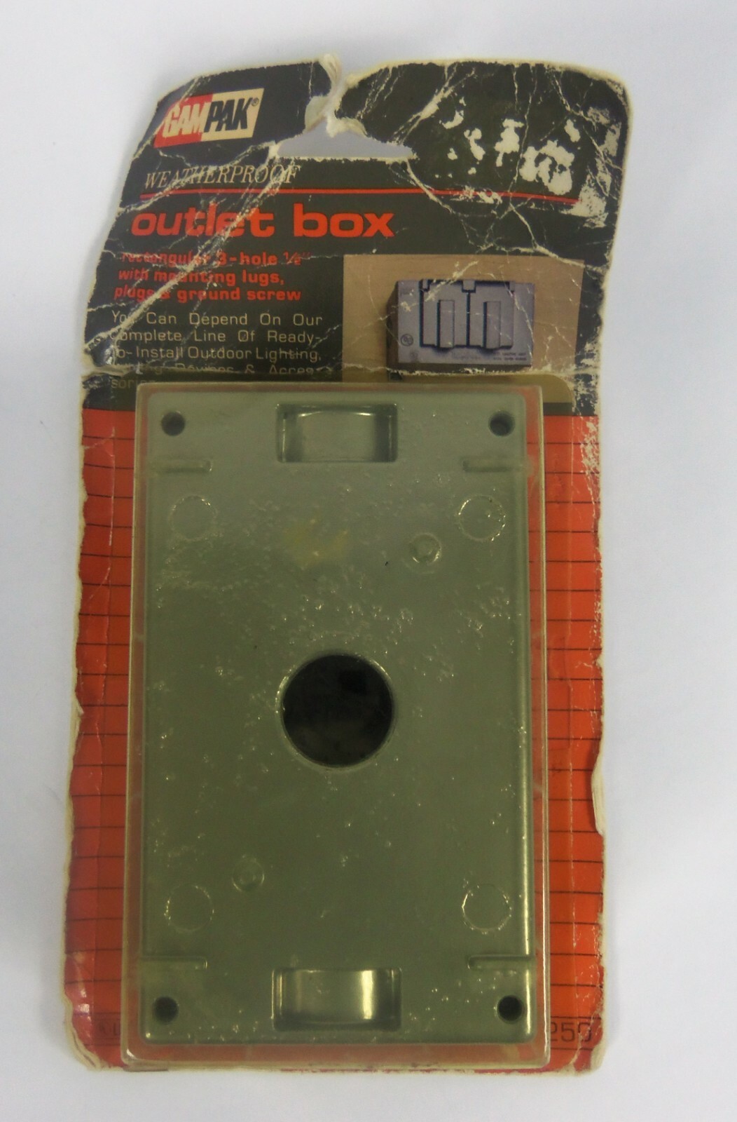 GAMPAK Weatherproof Outlet Box 16250 NOS