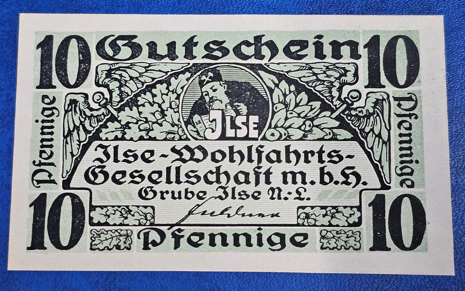 GRUBE ILSE NOTGELD 10 PFENNIGE 1921 EMERGENCY MONEY GERMANY BANKNOTE [🇩🇪35336]