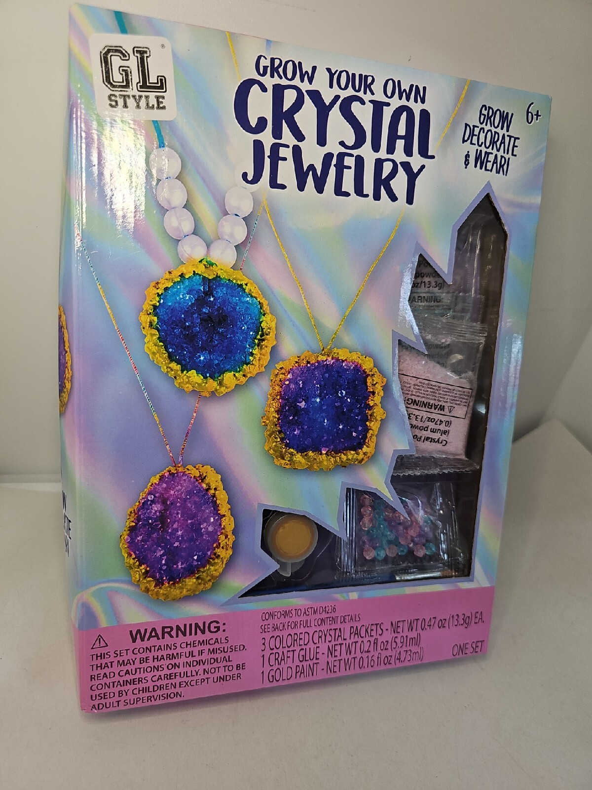GL Style Grow Your Own Crystal Jewelry Kit