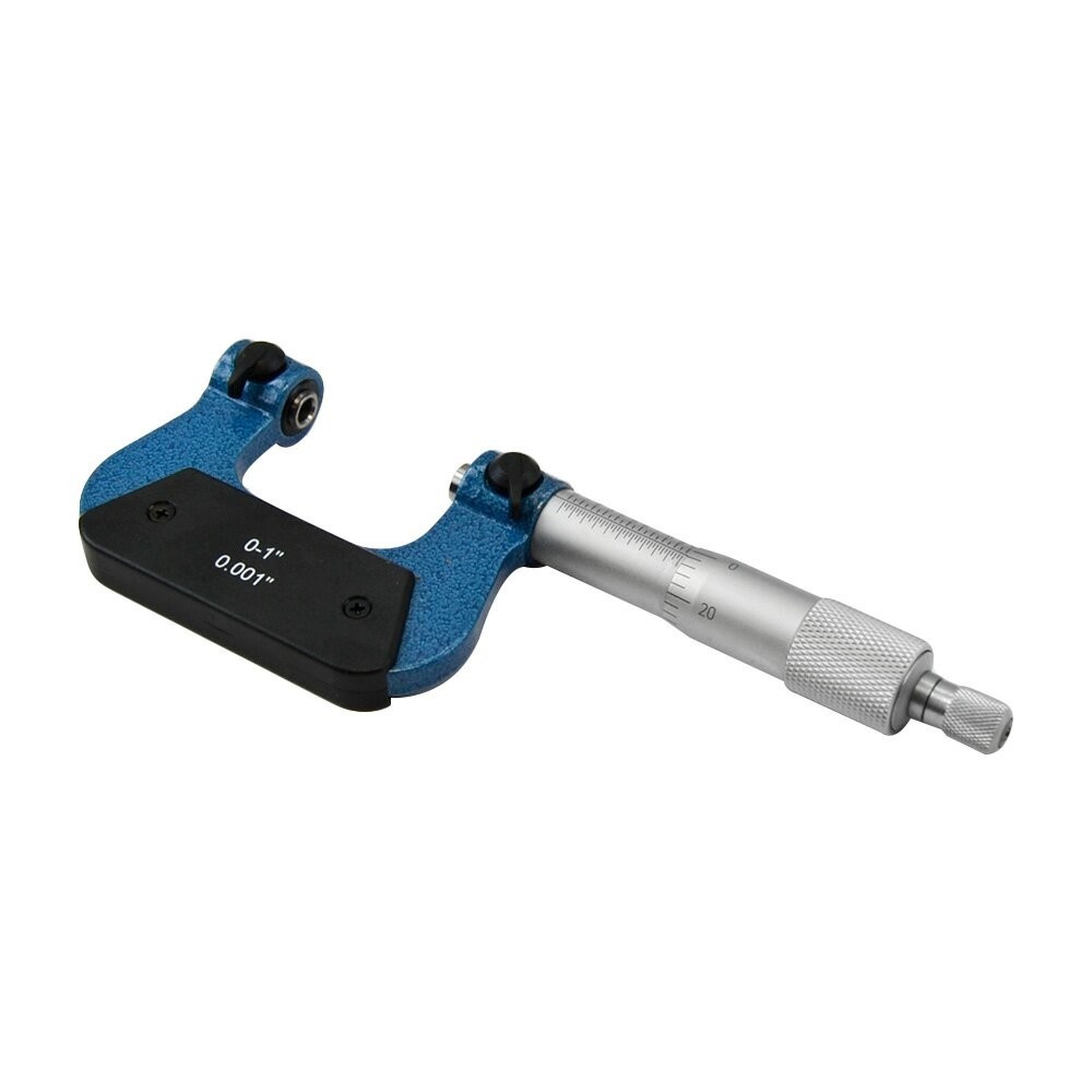 Range 0-1 Inch Screw Thread Micrometer Kit Rachet With Fitted Case