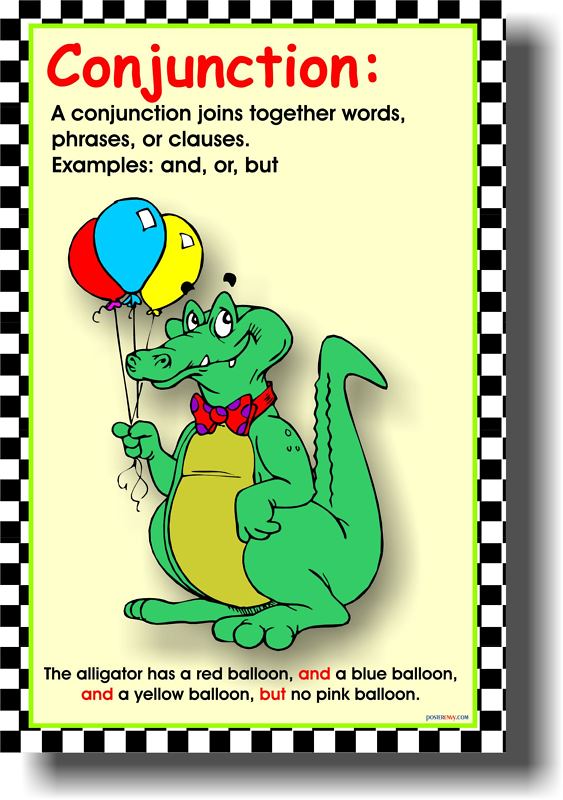 Conjunction- Language Arts Writing English POSTER