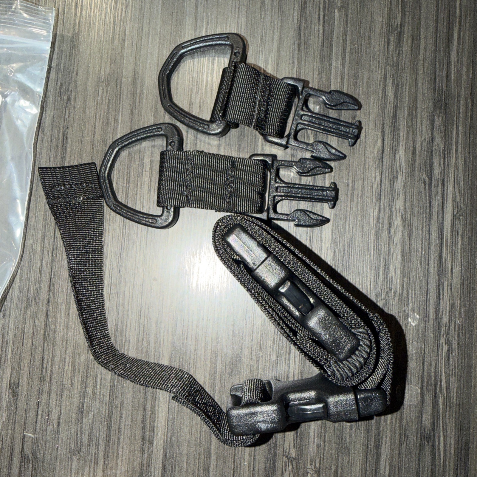 Buckle Loop Around + D-Ring RMP Strap Black (Headrest) New