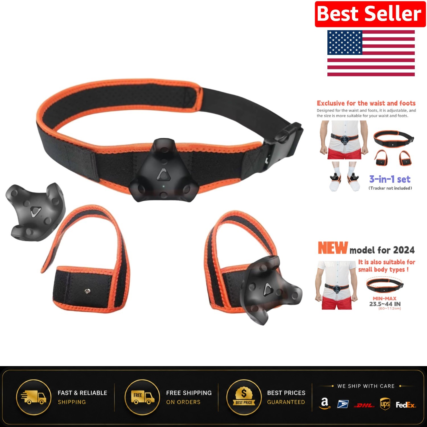 Enhanced Full Body Tracking Straps for Vive, Ultimate & Tundra – 2024 New Model