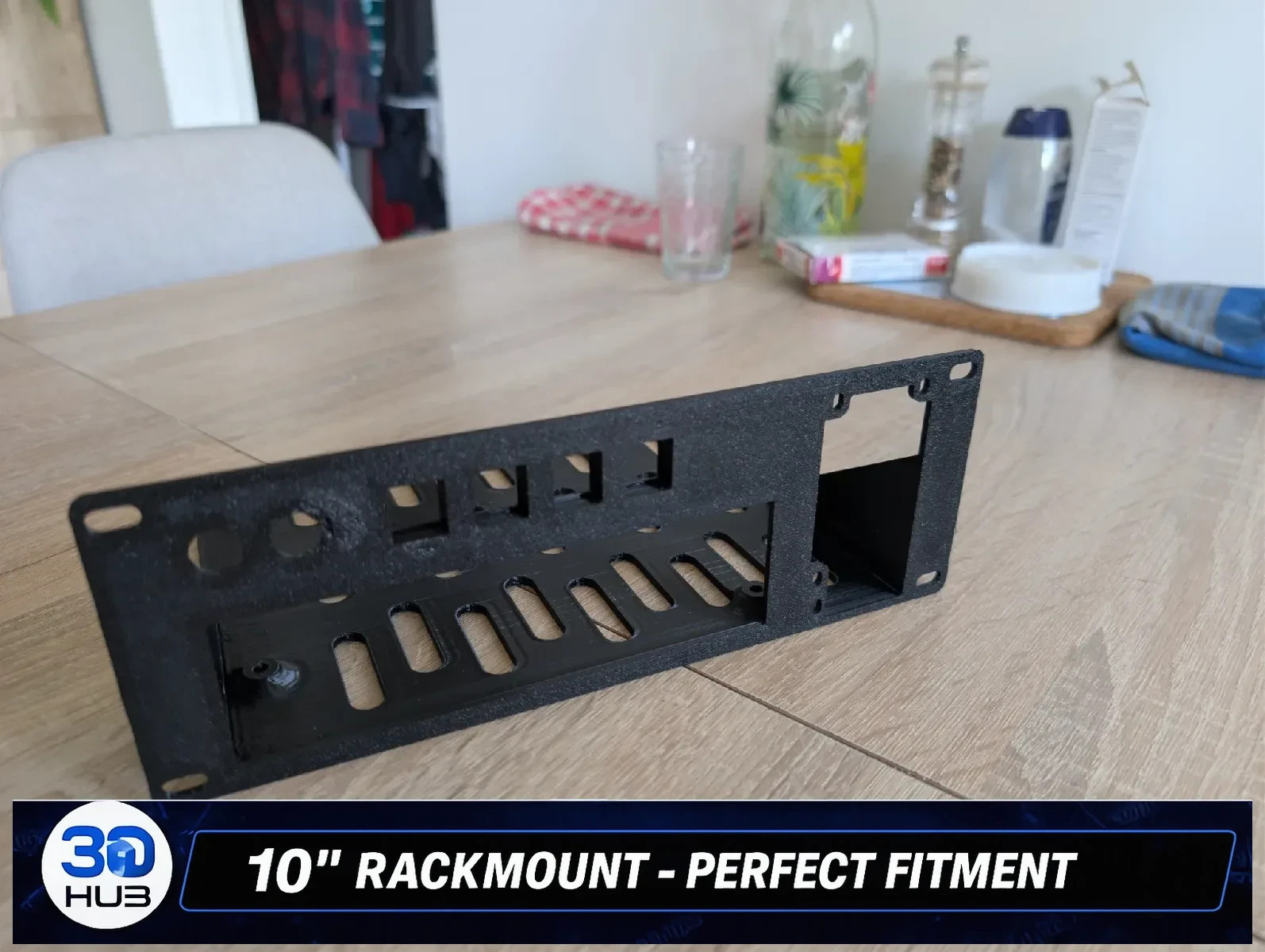 2U 10" Rackmount Mini-ITX Flex ATX PSU Case - 4 RJ45