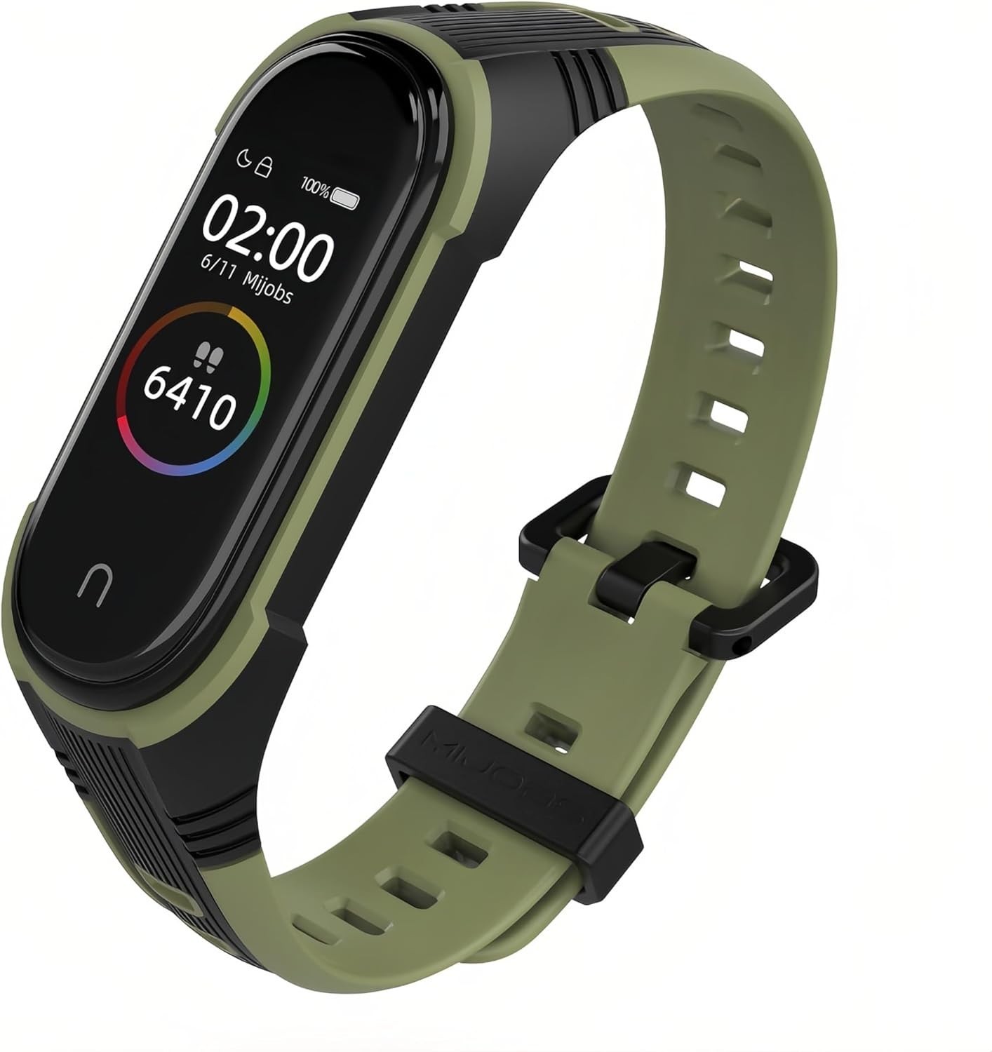 Durable Rubber Strap for Xiaomi Mi Band 5/6/7 - Adjustable & Comfortable Fit