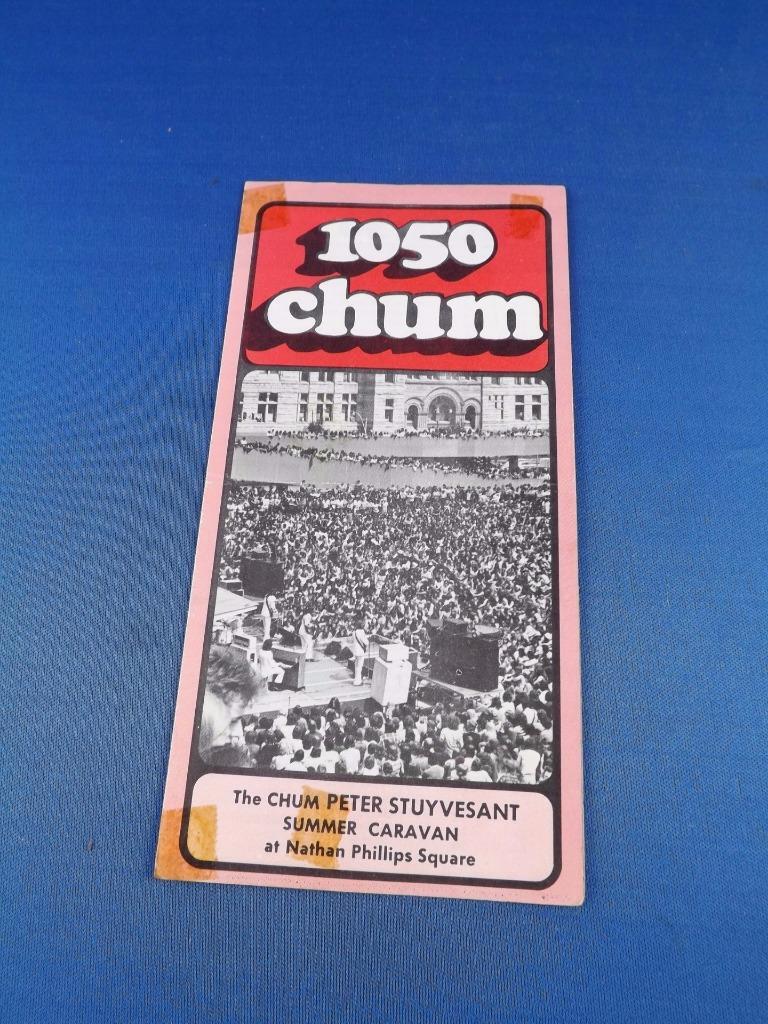 1050 CHUM RADIO STATION TORONTO TOP 30 SONGS AUGUST 1974 SUMMER CARAVAN VINTAGE
