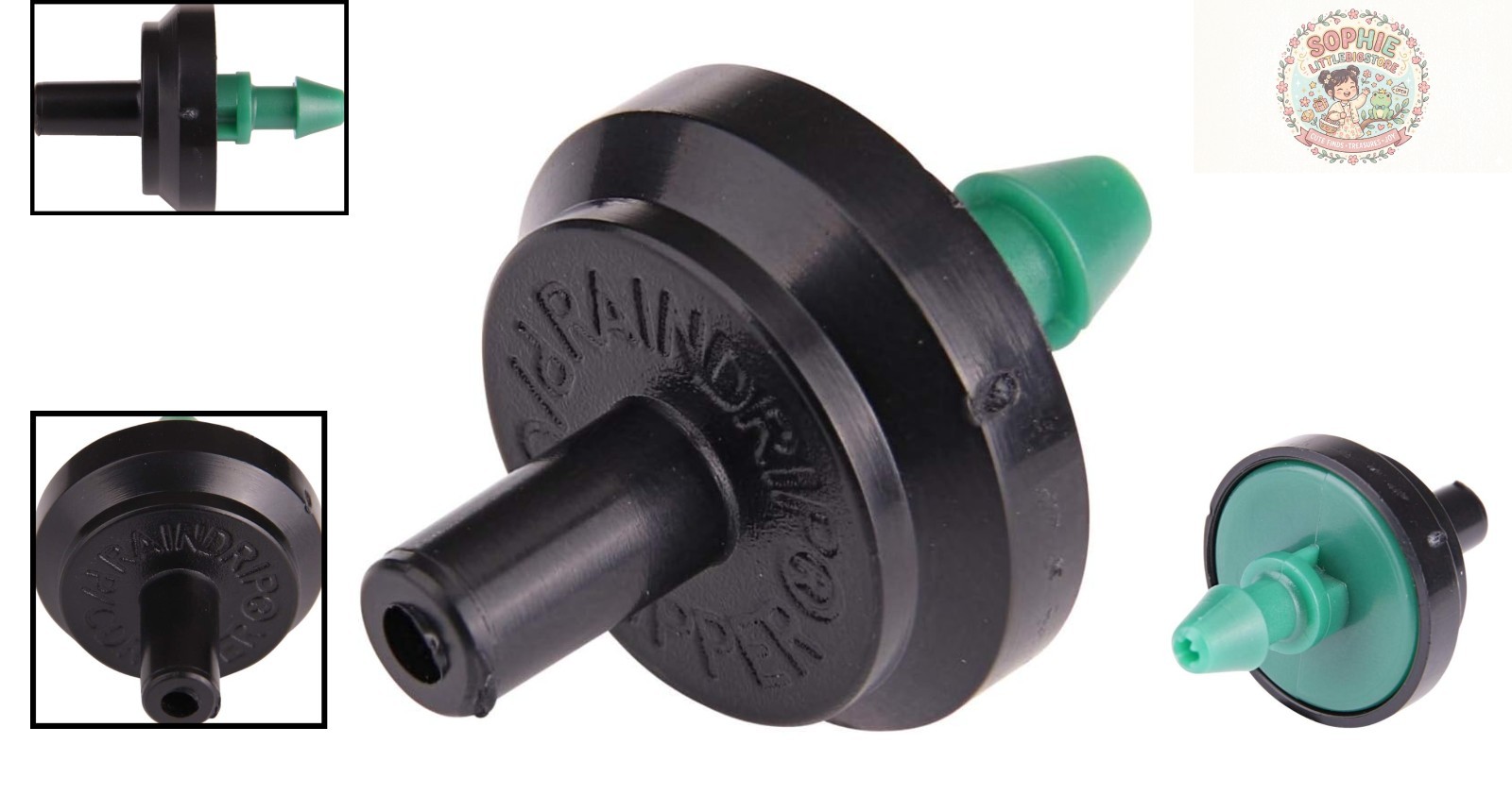 Color-Coded 2 GPH Pressure Compensating Drippers - 10-Piece Set for Gardens