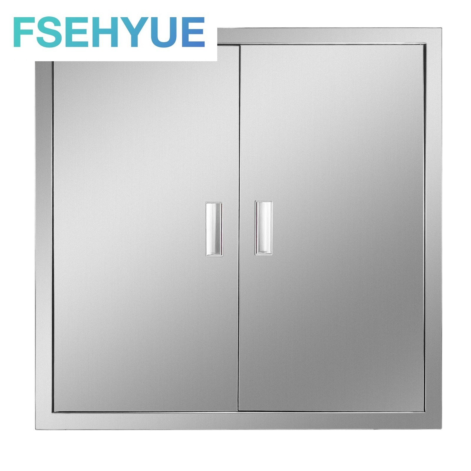 BBQ Access Door 31W x 31H Inch Double Outdoor Kitchen Door Stainless Steel
