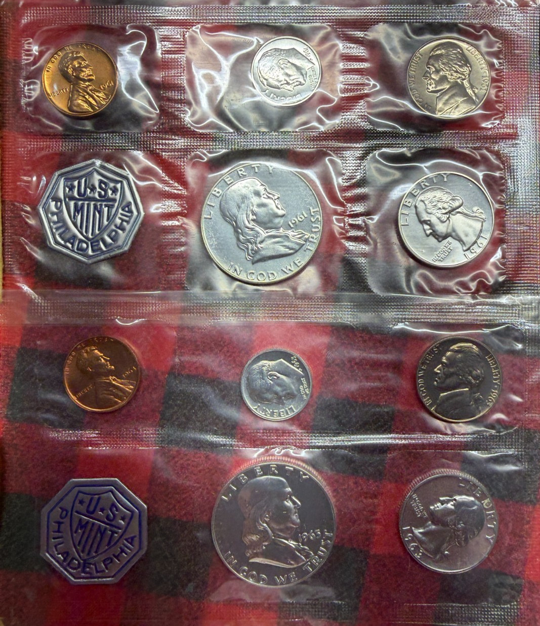 1961 & 1963 U.S. Mint Proof Sets - 90% Silver (Read Description)