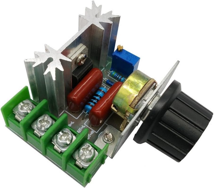Adjustable 50-220V AC Motor Speed Regulator with LCD Display - 2000W Power