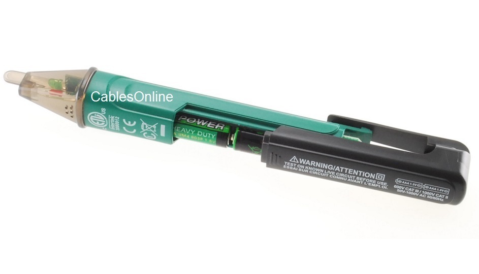 Non-Contact Voltage Detector, Light Indicator, 50V~1000V, Flashlight LED TS-AC03