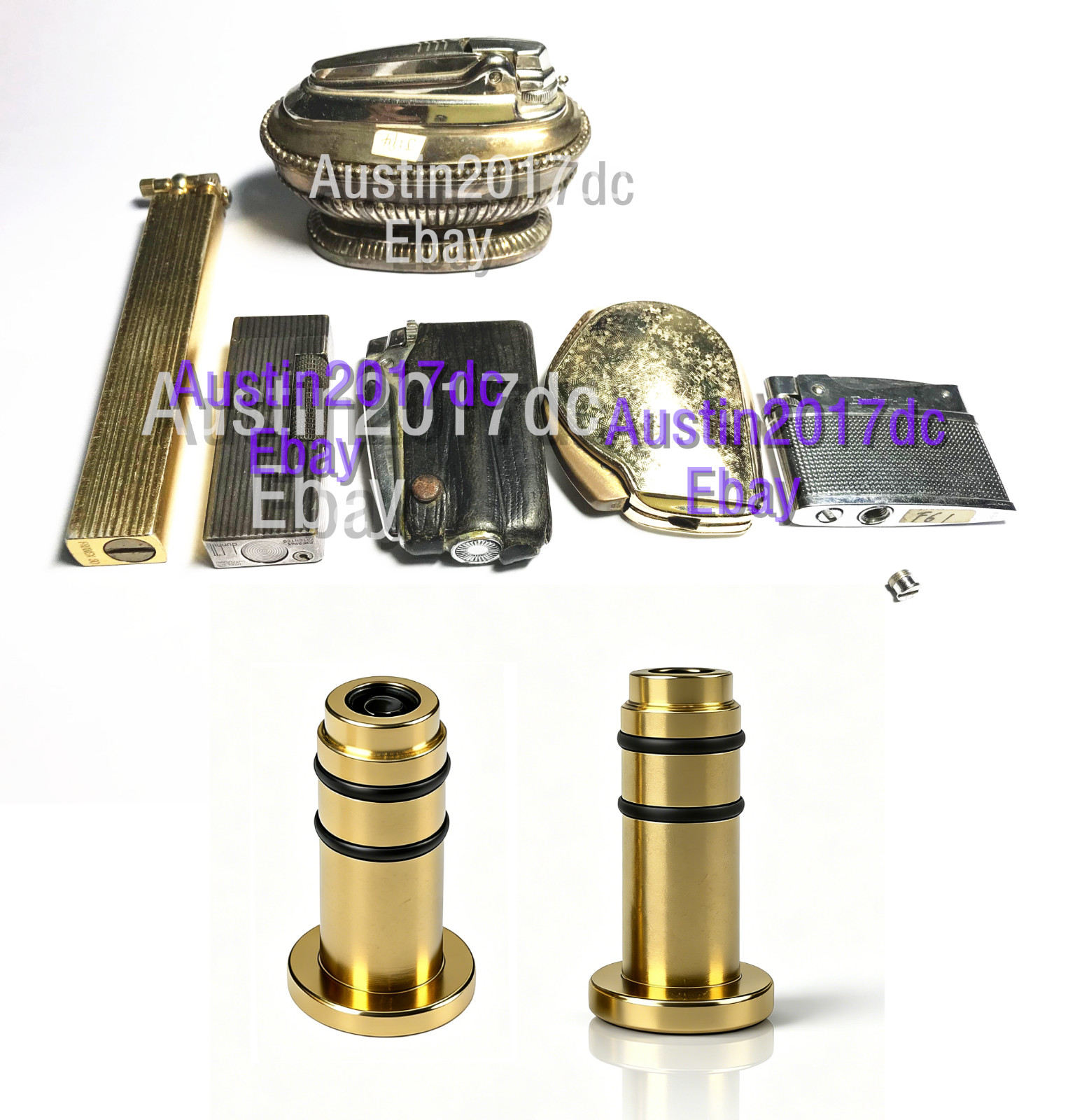 2pcs Gas Refill Adapter for Antique British Dunhill Rollagas & Ronson Lighter